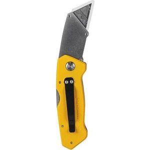 Deli Nożyk uniwersalny z wysuwanym ostrzem Deli Tools EDL006Z (żółty)