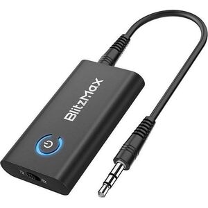 Transmiter FM Blitzwolf Transmiter / Odbiornik Bluetooth 5.2 BlitzMax BT05, aptX