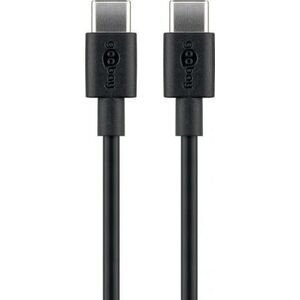 Kabel USB Goobay USB-C - USB-C 2 m Czarny (51243)