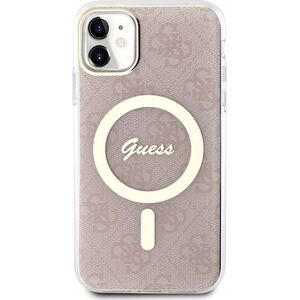 Guess Etui Guess GUHMN61H4STP Apple iPhone 11 różowy/pink hardcase 4G MagSafe