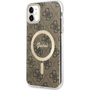 Guess Etui Guess GUHMN61H4STW Apple iPhone 11 brązowy/brown hardcase 4G MagSafe