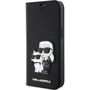 Karl Lagerfeld Etui Karl Lagerfeld KLBKP14XSANKCPK Apple iPhone 14 Pro Max bookcase czarny/black Saffiano Karl & Choupette