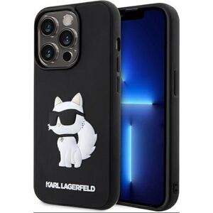 Karl Lagerfeld Etui Karl Lagerfeld KLHCP14L3DRKHNK Apple iPhone 14 Pro czarny/black hardcase Rubber Choupette 3D