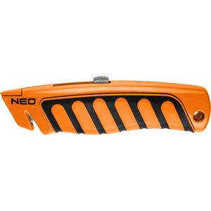 Neo Nóż z ostrzem trapezowym, metalowy korpus stal