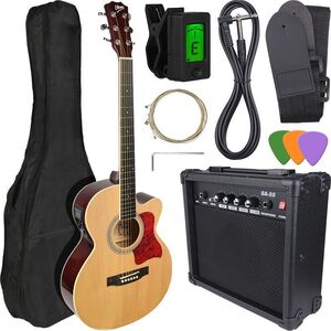 V-Tone V-TONE EAG SET NT gitara elektroakustyczna + wzmacniacz gitarowy zestaw NATURAL