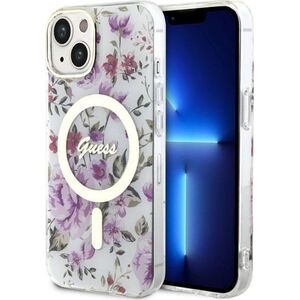 Guess Guess Flower MagSafe - Etui iPhone 14 (Przezroczysty)
