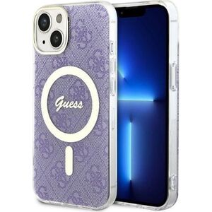 Guess Guess 4G MagSafe - Etui iPhone 14 Plus (Purpurowy)