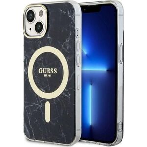 Guess Guess Marble MagSafe - Etui iPhone 14 (Czarny)