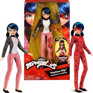 Orbico Miraculous: Biedronka i Czarny Kot - Marinette/ Biedronka fashion Flip w zmieniającym się stroju