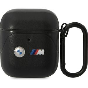 BMW BMW BMA222PVTK AirPods 1/2 cover czarny/black Leather Curved Line
