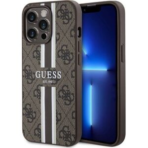 Guess Etui Guess GUHMP13XP4RPSW Apple iPhone 13 Pro Max brązowy/brown hardcase 4G Printed Stripes MagSafe