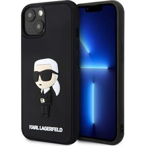 Karl Lagerfeld Etui Karl Lagerfeld KLHCP14M3DRKINK Apple iPhone 14 Plus czarny/black hardcase Rubber Ikonik 3D
