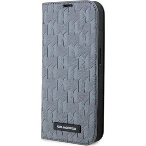 Karl Lagerfeld Etui Karl Lagerfeld KLBKP14LSAKLHPG Apple iPhone 14 Pro bookcase srebrny/silver Saffiano Monogram