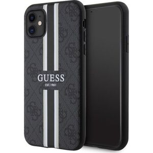 Guess Etui Guess GUHMN61P4RPSK Apple iPhone 11/XR czarny/black hardcase 4G Printed Stripes MagSafe