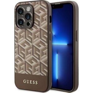 Guess Etui Guess GUHMP14XHGCFSEW Apple iPhone 14 Pro Max brązowy/brown hard case GCube Stripes MagSafe
