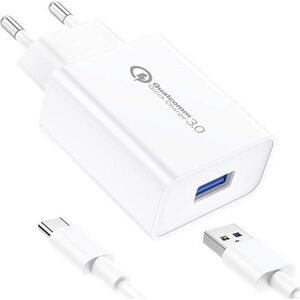 Ładowarka Foneng Ładowarka sieciowa Foneng EU13 + kabel USB do USB-C, 3A (biała)