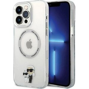 Karl Lagerfeld Etui Karl Lagerfeld KKLHMP13XHNKCIT Apple iPhone 13 Pro Max hardcase transparent Iconic Karl&Choupette Magsafe