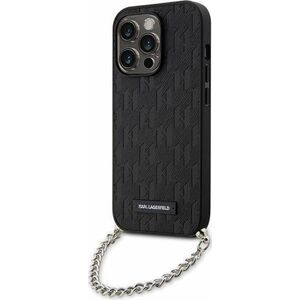 Karl Lagerfeld Etui Karl Lagerfeld KLHCP14LSACKLHPK Apple iPhone 14 Pro czarny/black hardcase Saffiano Monogram Chain