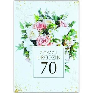 Trend Kartka okolicznościowa Urodziny 70