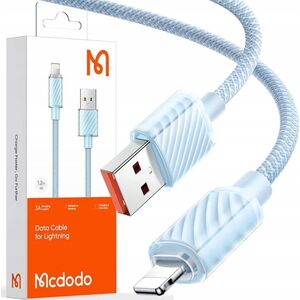 Kabel USB Mcdodo Lightning - USB-A 1.2 m Niebieski (CA-3641)