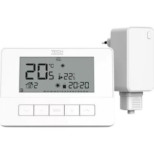 Tech Regulator pokojowy bezprzewodowy, dwustanowy T-4.2 biały STT-4.2WH