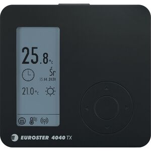 Euroster bezprzewodowy regulator E4040 TXRX, kolor czarny E4040TXRXB
