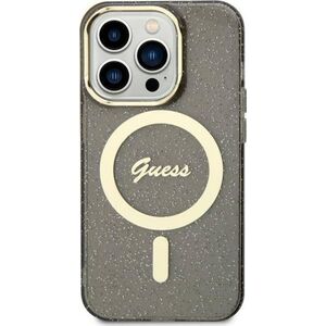 Guess Etui Guess GUHMN61HCMCGK Apple iPhone 11/XR czarny/black hardcase Glitter Gold MagSafe