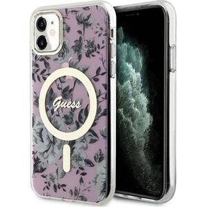 Guess Etui Guess GUHMN61HCFWSP Apple iPhone 11/XR różowy/pink hardcase Flower MagSafe