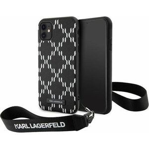 Karl Lagerfeld Etui Karl Lagerfeld KLHCN61SAKLMBSK Apple iPhone 11/XR czarny/black hardcase Monogram Losange Saffiano