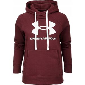 Under Armour Bluza damska Under Armour Rival Fleece Logo Hoodie bordowa 1356318 690 M