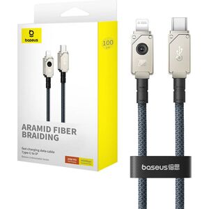 Kabel USB Baseus USB-C - Lightning 1 m Granatowy (P10355803221-00)