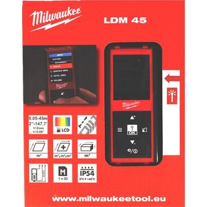 Dalmierz laserowy Milwaukee LDM45 Dalmierz laserowy 45 m MILWAUKEE 4933459277