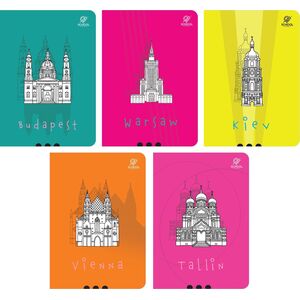 Elanders NOTEBOOK A5/32 # CITIES 10PCS 13025901 5905036871943
