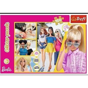Trefl PUZZLE 100EL TREFL BROK BROKATOWA BARBIE PUD