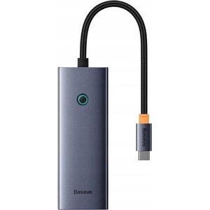 HUB USB Baseus Hub 6w1 Baseus UltraJoy USB-C do HDMI4K@60Hz+4xUSB 3.0+PD (szary)