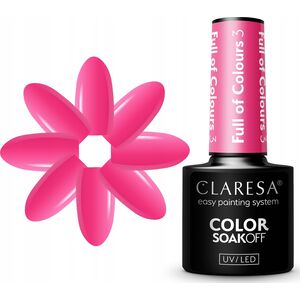 Activeshop CLARESA Lakier hybrydowy Full of colours 3 -5g