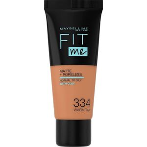 Maybelline  New York Fit Me! - Podkład Maskujący - 30 mililitrów (334 Warm Tan)