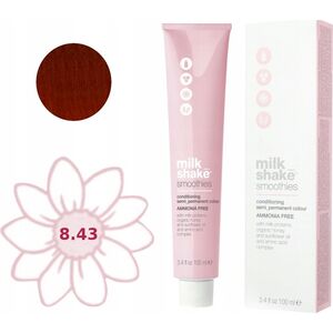 Milk Shake Milk Shake, Smoothies, Ammonia-Free, Semi-Permanent Hair Dye, 8.438CG Light Copper Golden Blond, 100 ml For Women