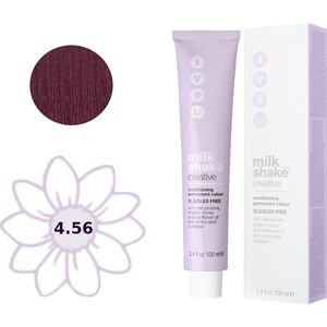 Milk Shake Milk Shake, Creative, SLS/SLES-Free, Permanent Hair Dye, 4.564MR Red Mahogany Medium Brown, 100 ml For Women