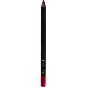 Gosh Gosh, Velvet Touch, Vegan, Waterproof, Contour, Lip Liner, 016, The Red, 1.2 g For Women