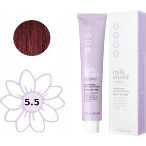 Milk Shake Milk Shake, Creative, SLS/SLES-Free, Permanent Hair Dye, 5.55M Mahogany Light Brown, 100 ml For Women