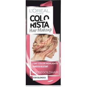 L’Oreal Paris L'Oreal Paris, Colorista Hair Makeup, Semi-Permanent Hair Dye,  #ROSEGOLDHAIR, 30 ml For Women