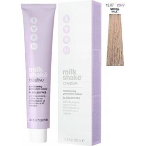 Milk Shake Milk Shake, Creative, SLS/SLES-Free, Permanent Hair Dye, 12.0712NV Natural Violet, 100 ml For Women