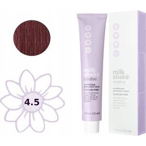 Milk Shake Milk Shake, Creative, SLS/SLES-Free, Permanent Hair Dye, 4.4314CGA Mahogany Medium Brown, 100 ml For Women