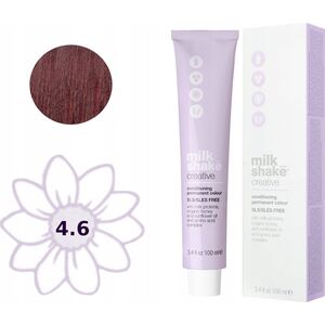 Milk Shake Milk Shake, Creative, SLS/SLES-Free, Permanent Hair Dye, 4.64R Red Medium Brown, 100 ml For Women