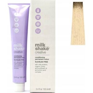 Milk Shake Milk Shake, Creative, SLS/SLES-Free, Permanent Hair Dye, 1010N Platinum Lightest Blond, 100 ml For Women
