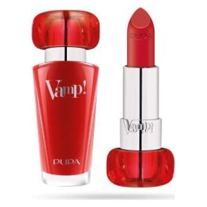 Pupa Pupa, Vamp!, Paraben-Free, Volume, Cream Lipstick, 303, Iconic Red, 3.5 g For Women