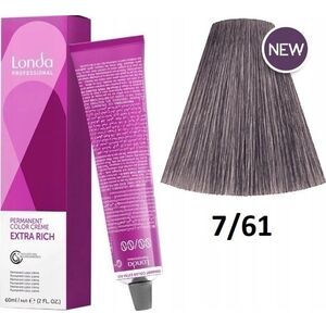 Londa Professional Farba Londacolor, Permanent Hair Dye, 7/61 , 60 ml