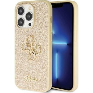 Guess Guess GUHCP14LHG4SGD iPhone 14 Pro 6.1" złoty/gold hardcase Glitter Script Big 4G