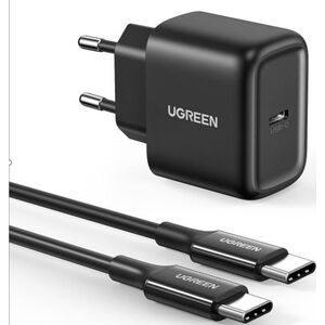 Ładowarka Ugreen Ładowarka sieciowa UGREEN CD250, 25W, USB-C (czarny) + kabel USB-C do USB-C, 2m (czarny)